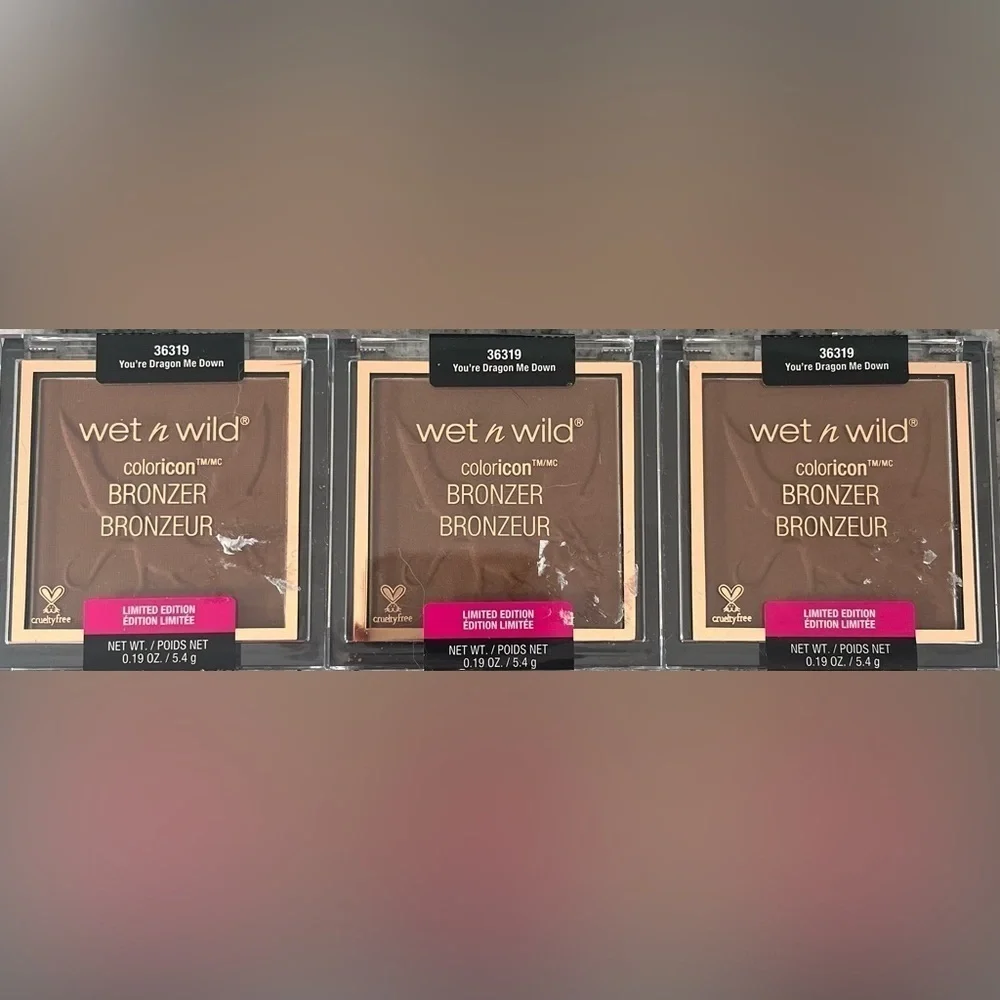 NEW Wet n Wild Coloricon Bronzer You’re Dragon Me Down Limited Edition lot of 3